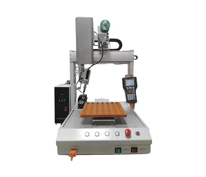 Automatic solder spot welder